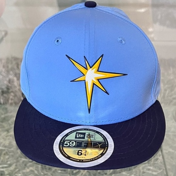 New Era Tampa Bays Ray Cap 6 3/4 Youth Fitted MLB18 - Picture 2 of 6